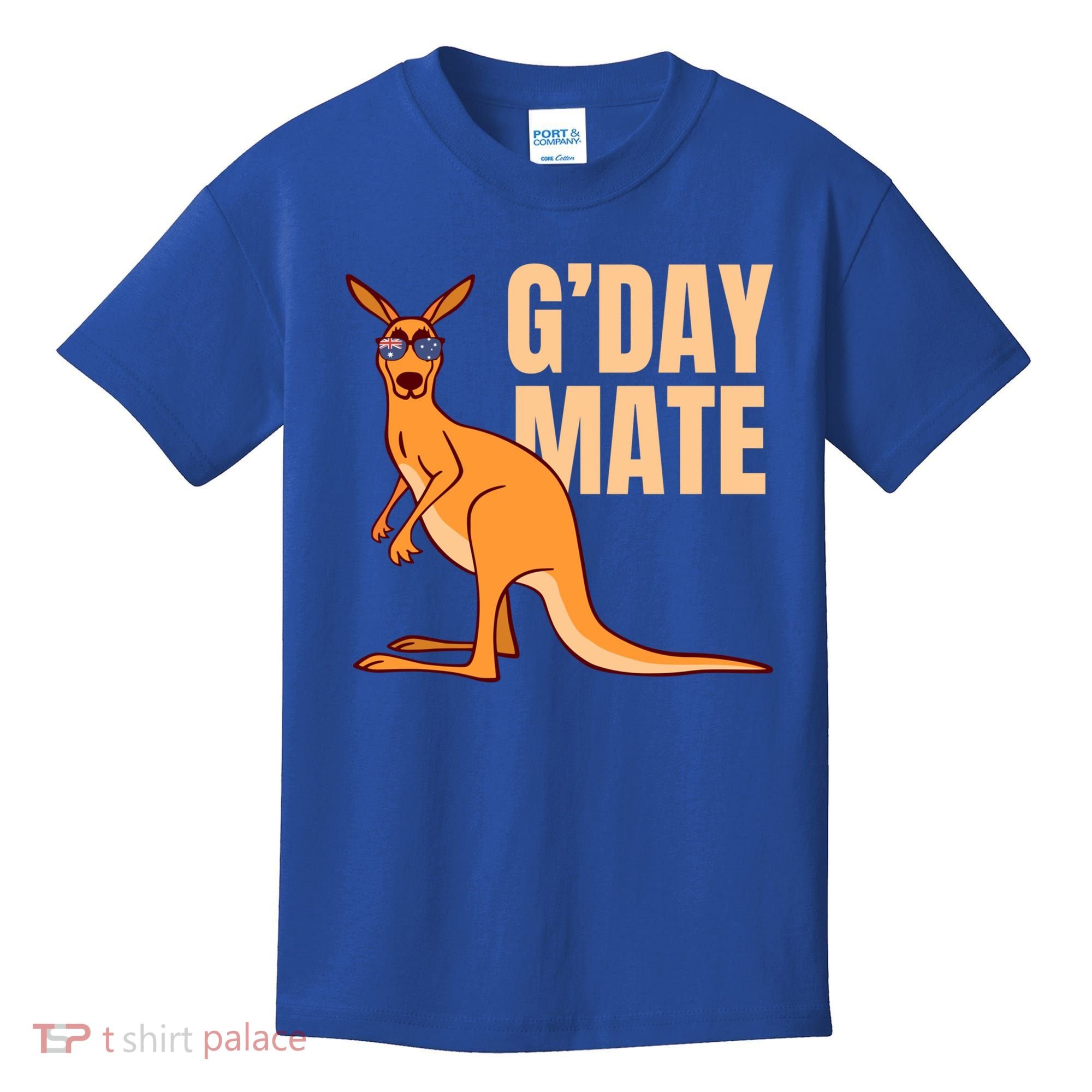 Australia G'day Mate Meaningful Gift Funny Kangaroo Australian Symbol Gift Kids T-Shirt