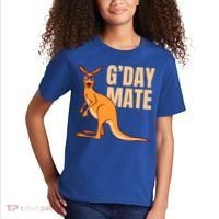 Australia G'day Mate Meaningful Gift Funny Kangaroo Australian Symbol Gift Kids T-Shirt thumb 2
