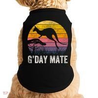 Australia G'day Mate Cool Gift Funny Kangaroo Australian Symbol Gift Doggie Tank thumb 0