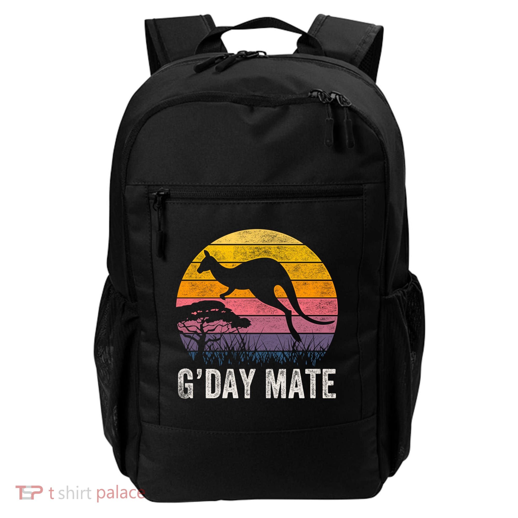 Australia G'day Mate Cool Gift Funny Kangaroo Australian Symbol Gift Backpack