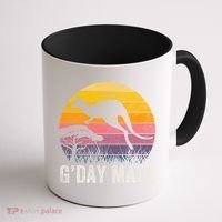 Australia G'day Mate Cool Gift Funny Kangaroo Australian Symbol Gift Coffee Mug thumb 1