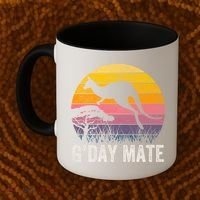 Australia G'day Mate Cool Gift Funny Kangaroo Australian Symbol Gift Coffee Mug thumb 2