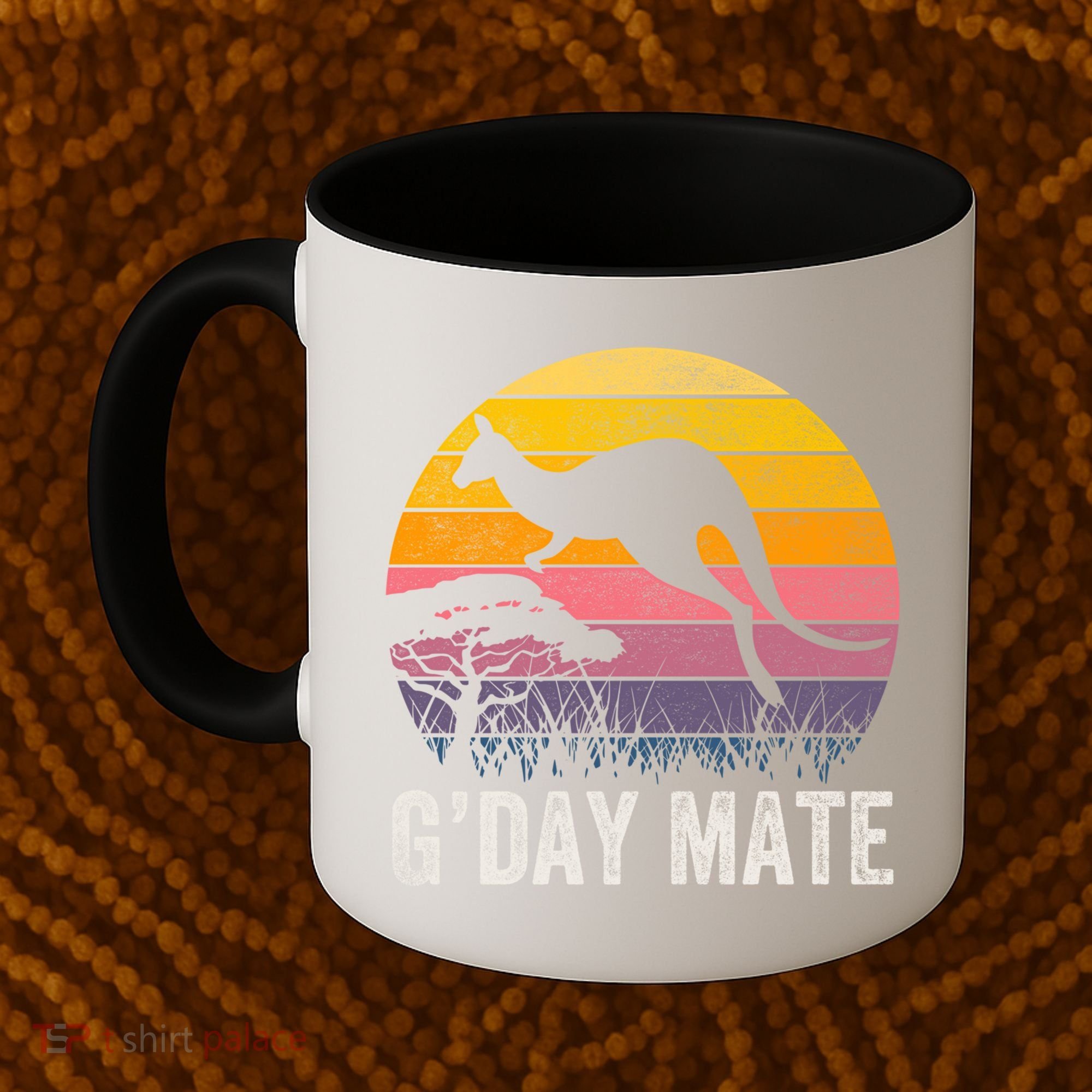 Australia G'day Mate Cool Gift Funny Kangaroo Australian Symbol Gift Coffee Mug