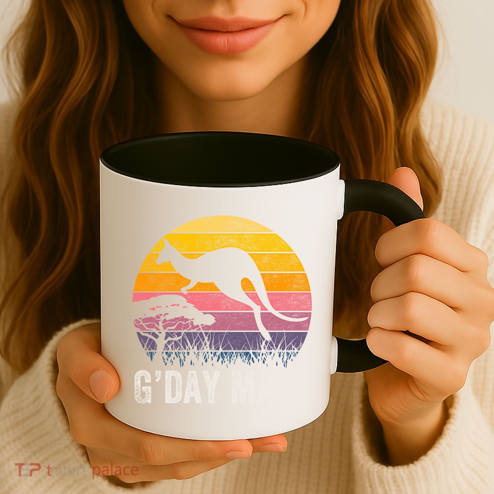 Australia G'day Mate Cool Gift Funny Kangaroo Australian Symbol Gift Coffee Mug