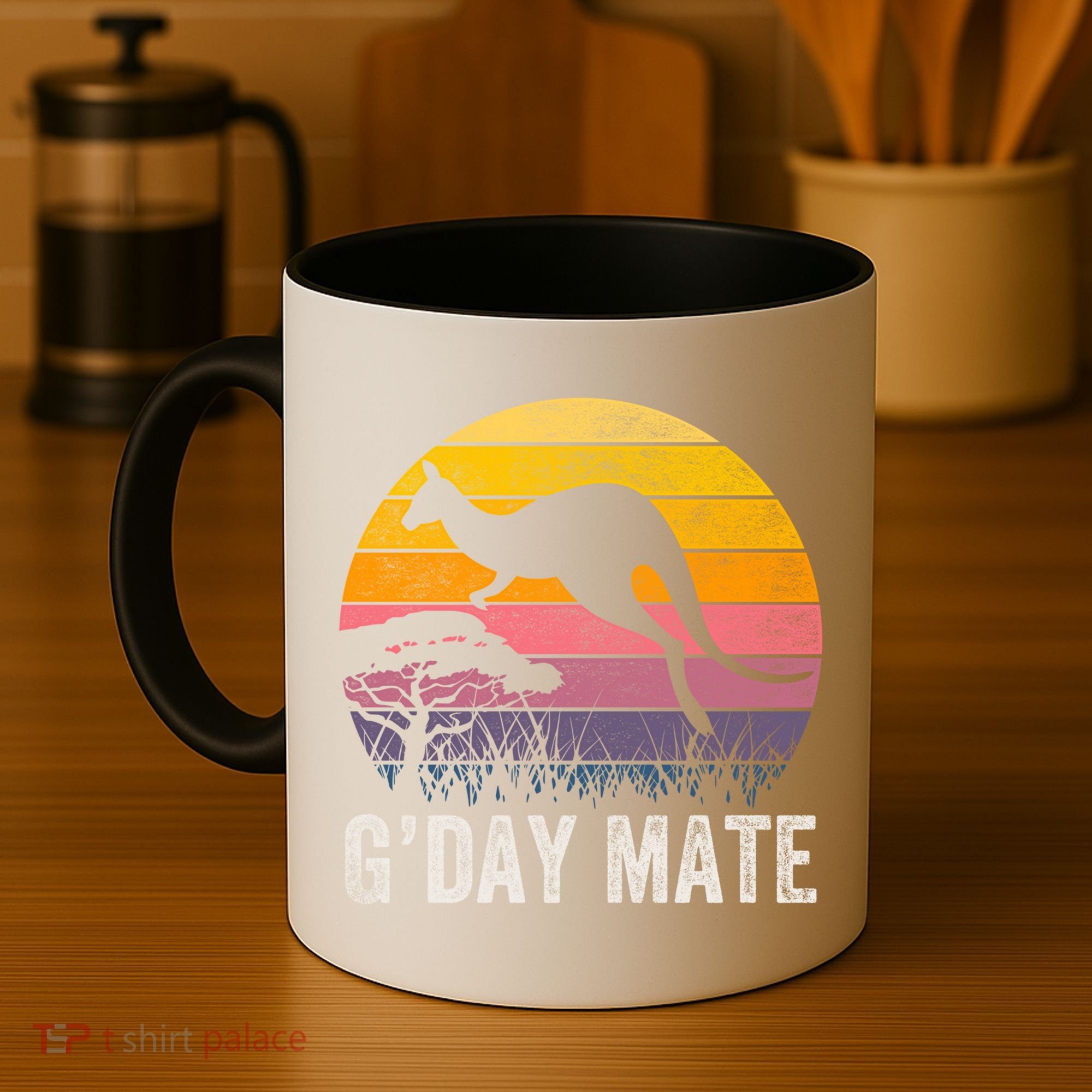 Australia G'day Mate Cool Gift Funny Kangaroo Australian Symbol Gift Coffee Mug
