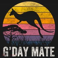 Australia G'day Mate Cool Gift Funny Kangaroo Australian Symbol Gift Women's Hoodie thumb 2
