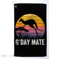 Australia G'day Mate Cool Gift Funny Kangaroo Australian Symbol Gift Golf Towel thumb 0