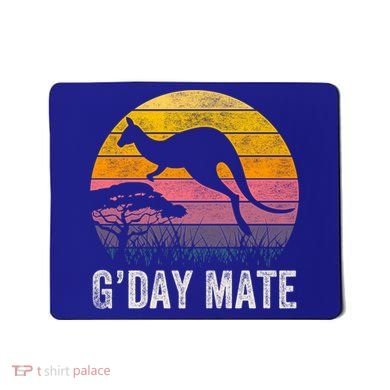Australia G'day Mate Cool Gift Funny Kangaroo Australian Symbol Gift Mousepad