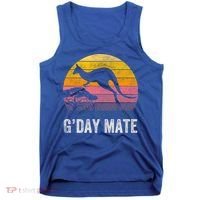 Australia G'day Mate Cool Gift Funny Kangaroo Australian Symbol Gift Tank Top thumb 0