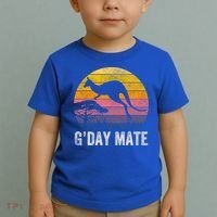 Australia G'day Mate Cool Gift Funny Kangaroo Australian Symbol Gift Toddler T-Shirt thumb 2