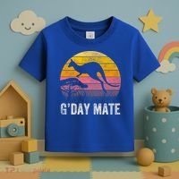 Australia G'day Mate Cool Gift Funny Kangaroo Australian Symbol Gift Toddler T-Shirt thumb 3