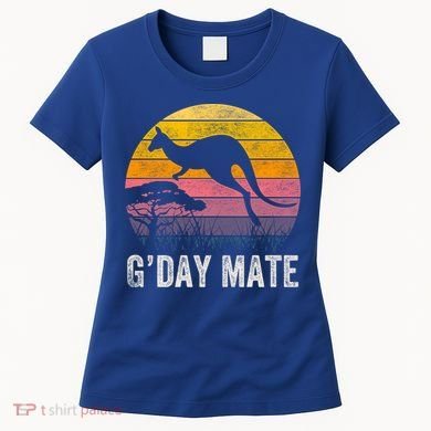 Australia G'day Mate Cool Gift Funny Kangaroo Australian Symbol Gift Women's T-Shirt