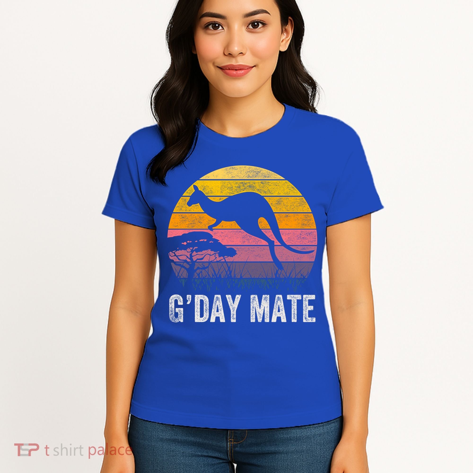 Australia G'day Mate Cool Gift Funny Kangaroo Australian Symbol Gift Women's T-Shirt