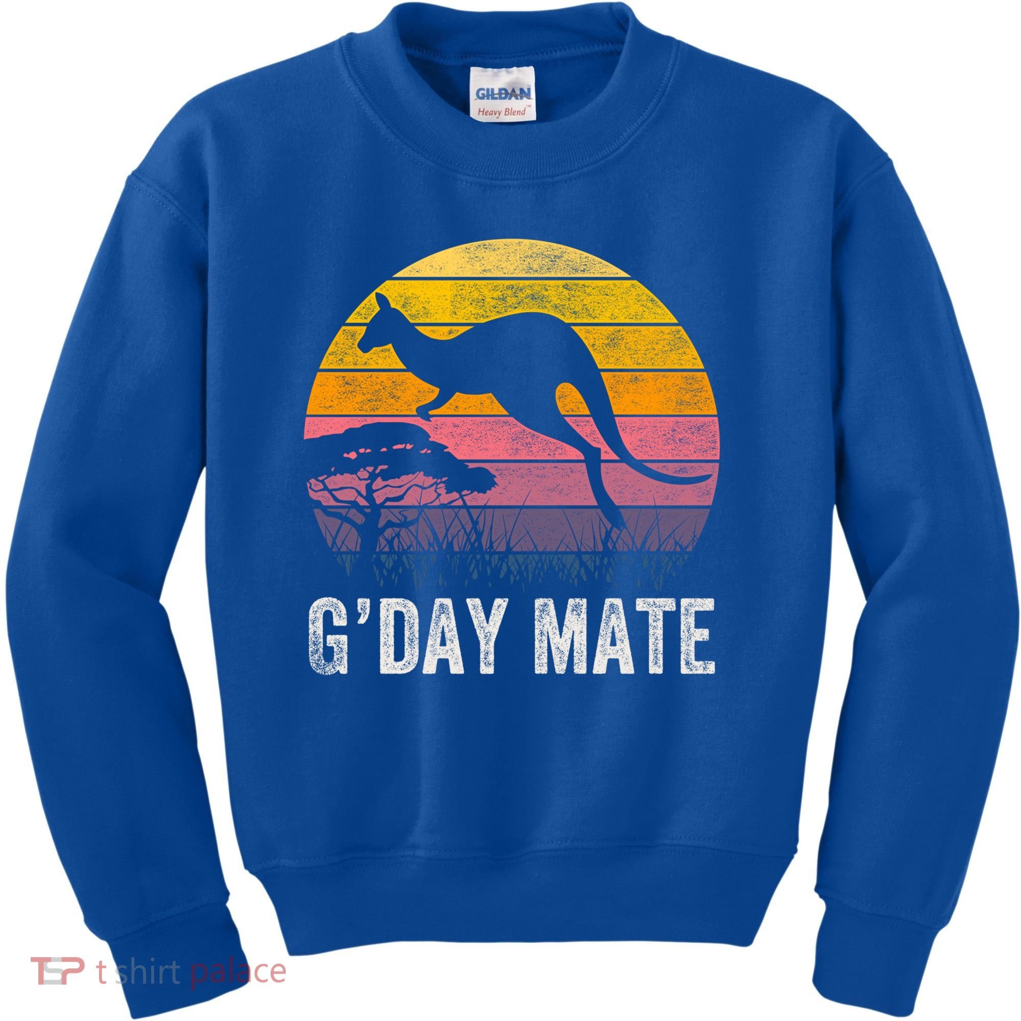 Australia G'day Mate Cool Gift Funny Kangaroo Australian Symbol Gift Kids Sweatshirt