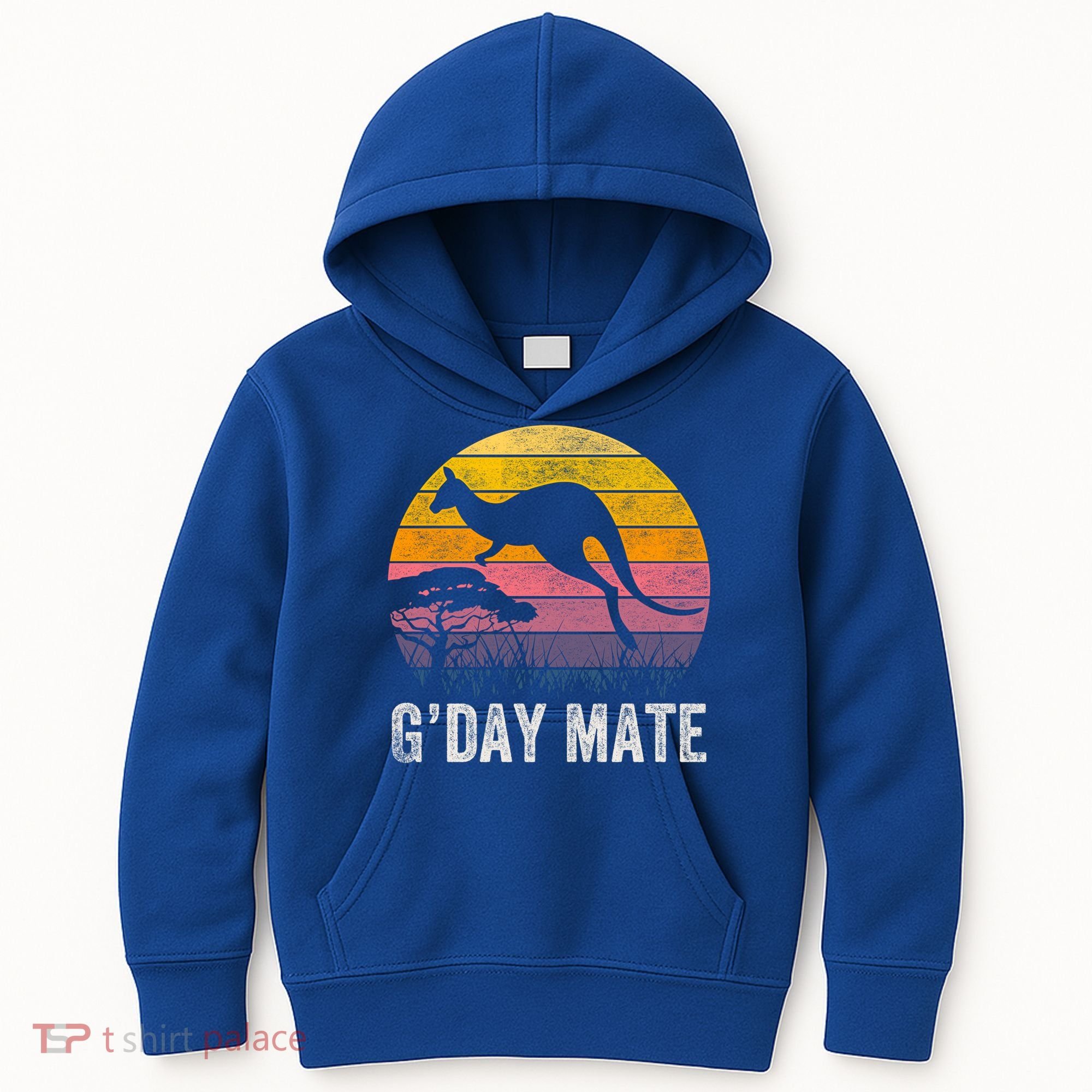 Australia G'day Mate Cool Gift Funny Kangaroo Australian Symbol Gift Kids Hoodie