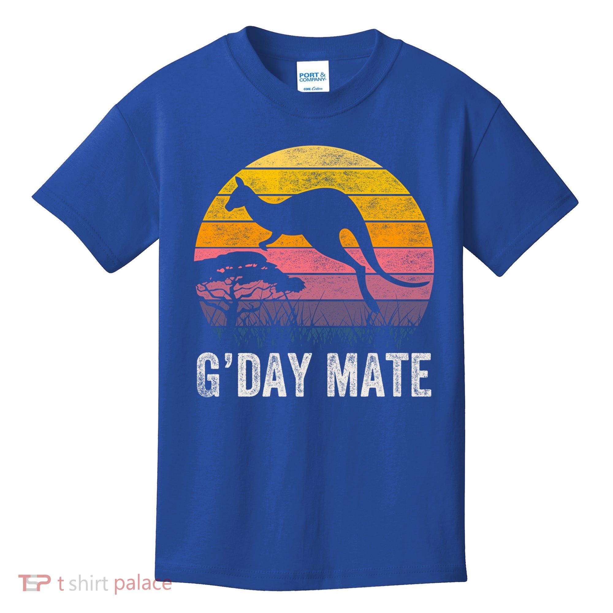 Australia G'day Mate Cool Gift Funny Kangaroo Australian Symbol Gift Kids T-Shirt
