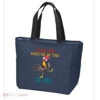After God Made Me He Said Ta Da Funny Chicken Rooster Tote Bag thumb 3