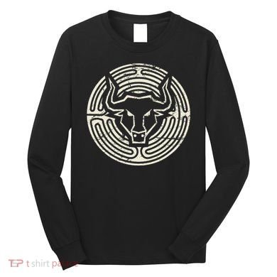 Ancient Greek Mythology Minotaur Long Sleeve Shirt