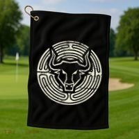 Ancient Greek Mythology Minotaur Golf Towel thumb 1
