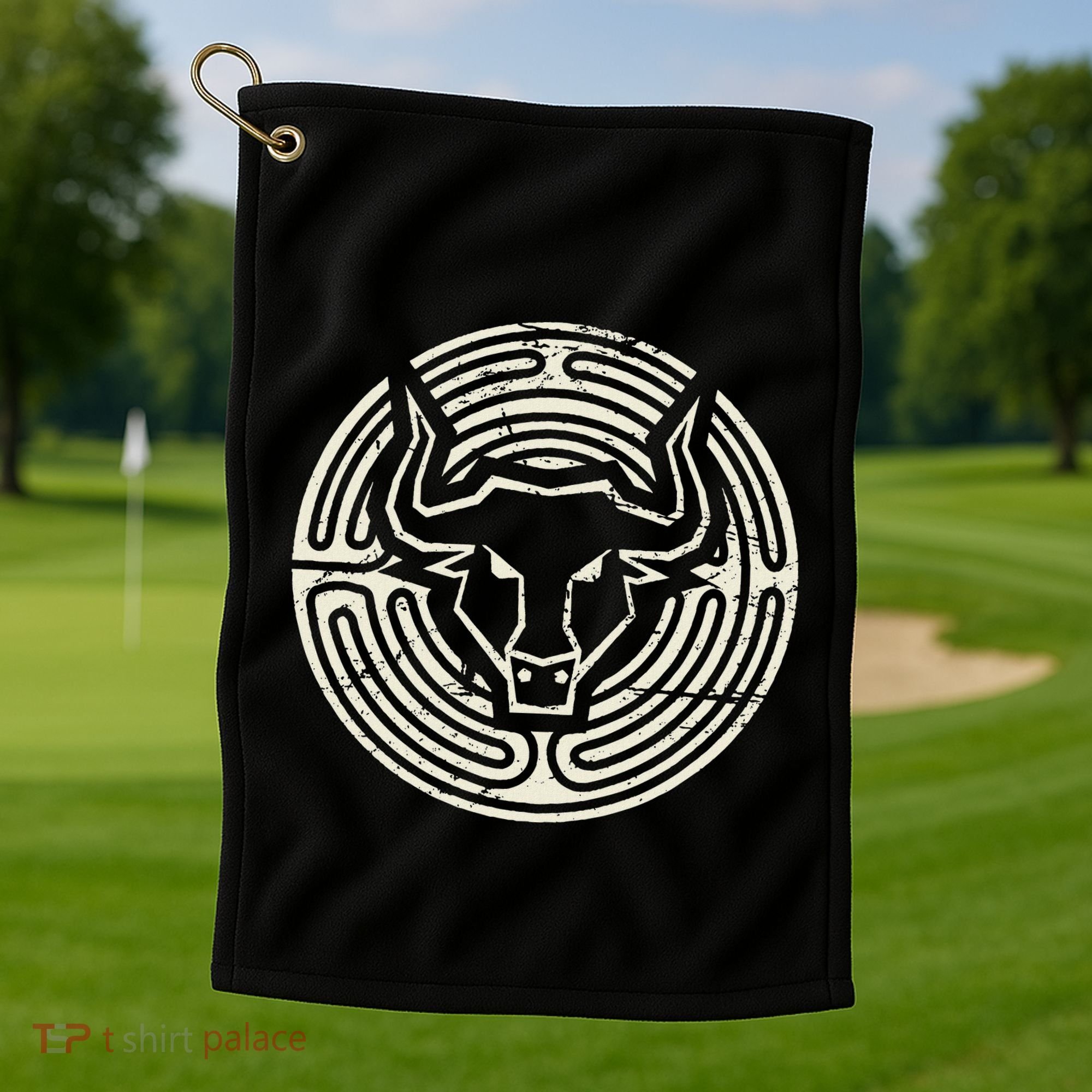 Ancient Greek Mythology Minotaur Golf Towel