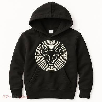 Ancient Greek Mythology Minotaur Kids Hoodie