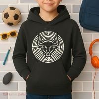 Ancient Greek Mythology Minotaur Kids Hoodie thumb 2