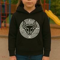 Ancient Greek Mythology Minotaur Kids Hoodie thumb 3