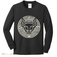 Ancient Greek Mythology Minotaur Kids Long Sleeve Shirt thumb 0
