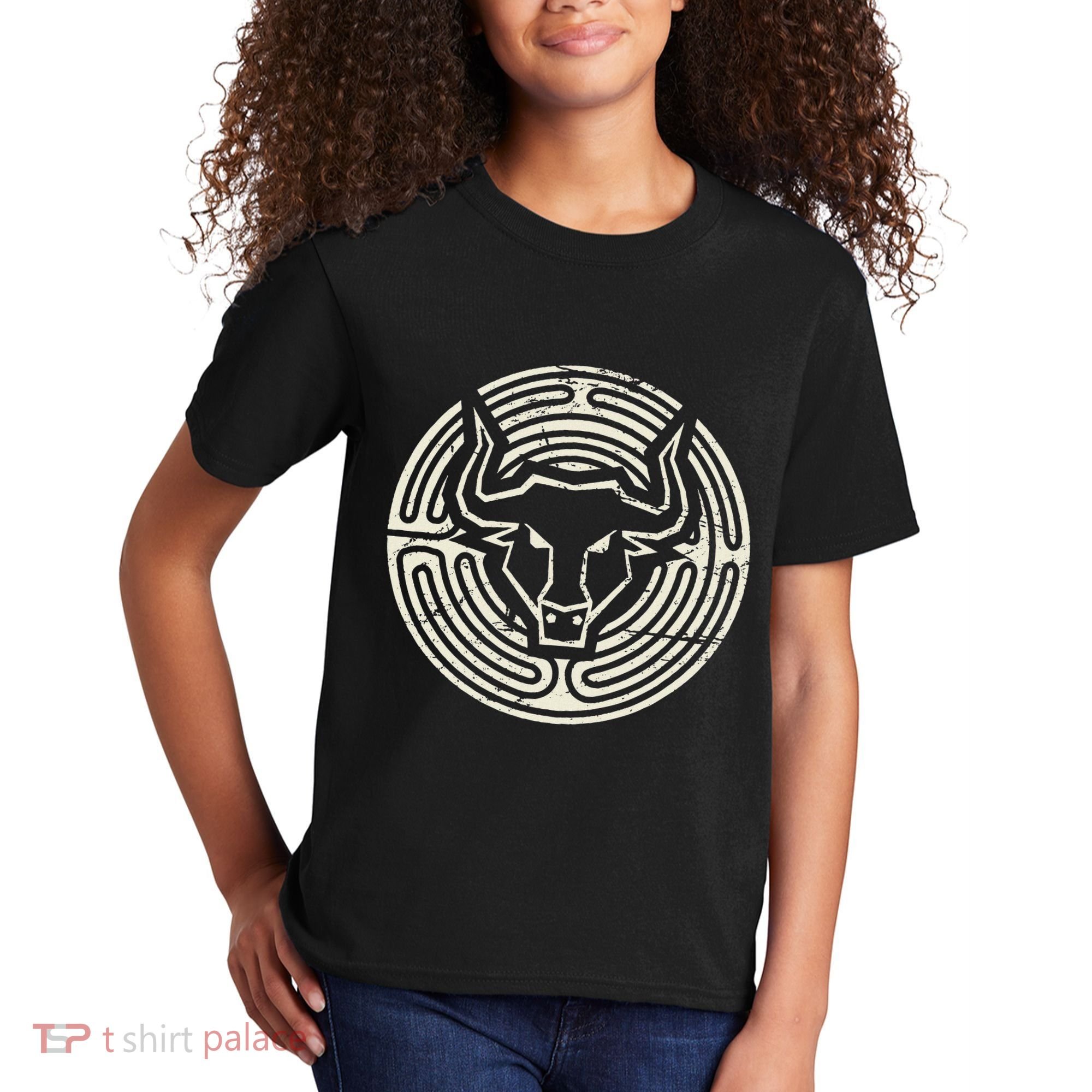Ancient Greek Mythology Minotaur Kids T-Shirt