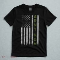 Army Gift Mom Proud Army Mother USA Flag T-Shirt thumb 5