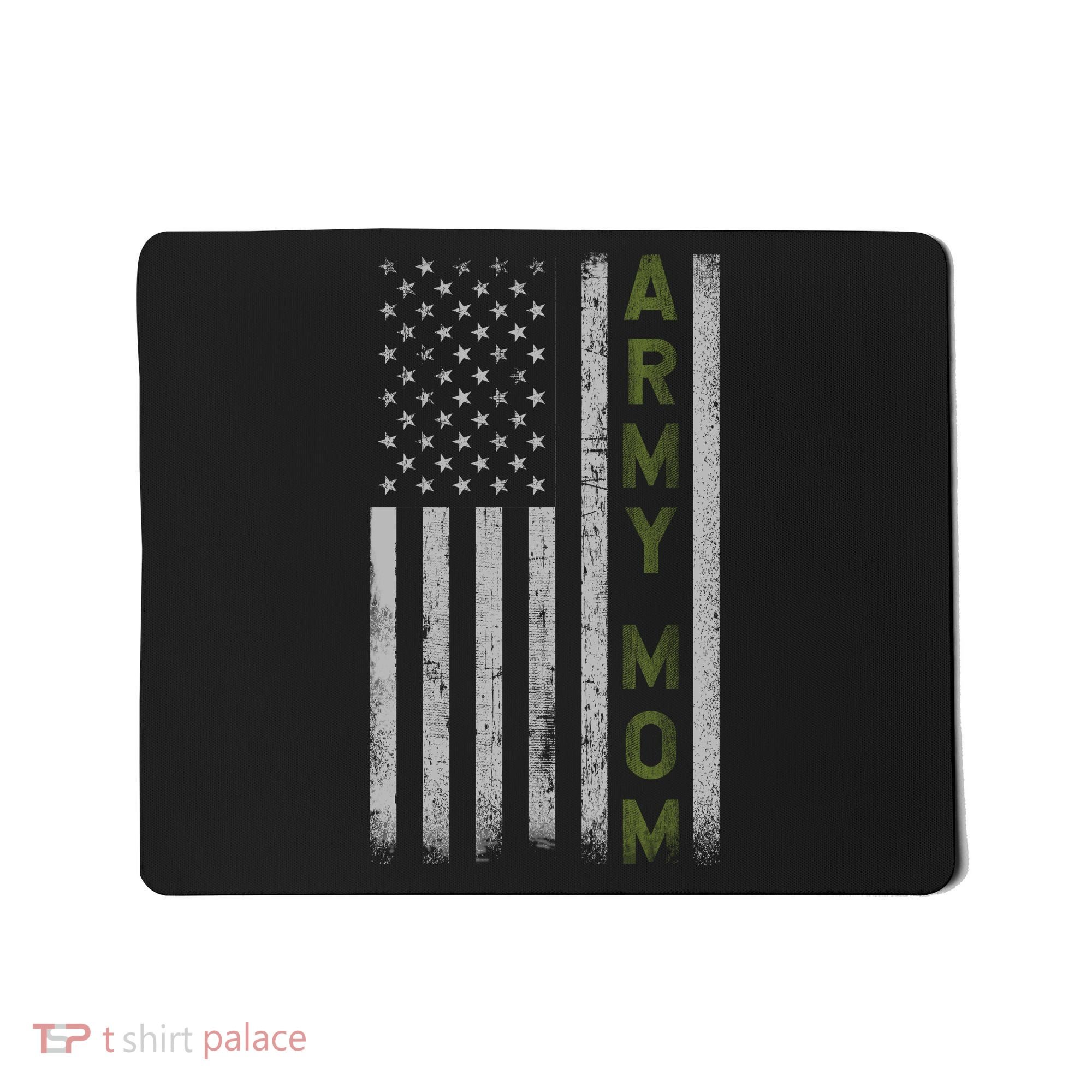 Army Gift Mom Proud Army Mother USA Flag Mousepad