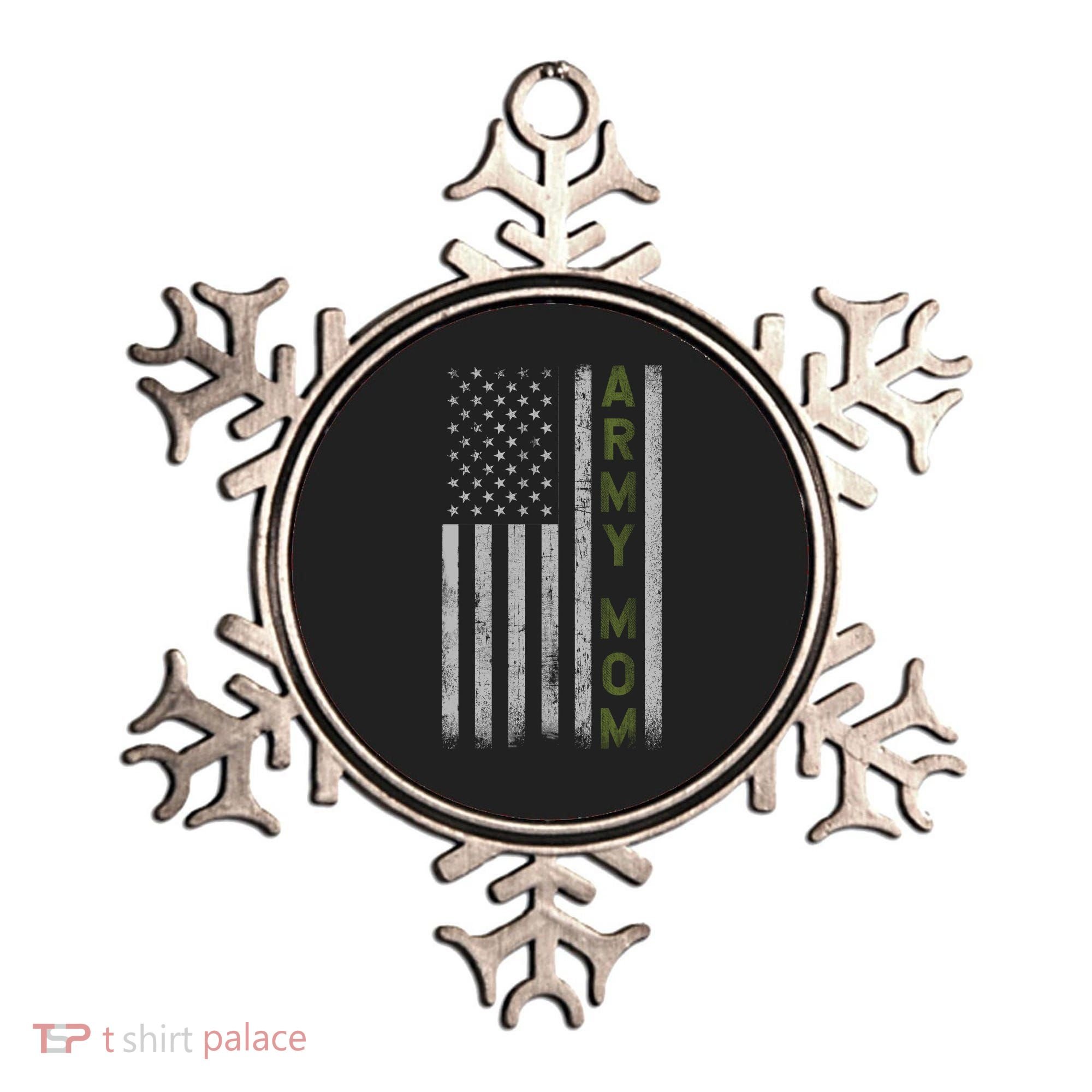 Army Gift Mom Proud Army Mother USA Flag Ornament