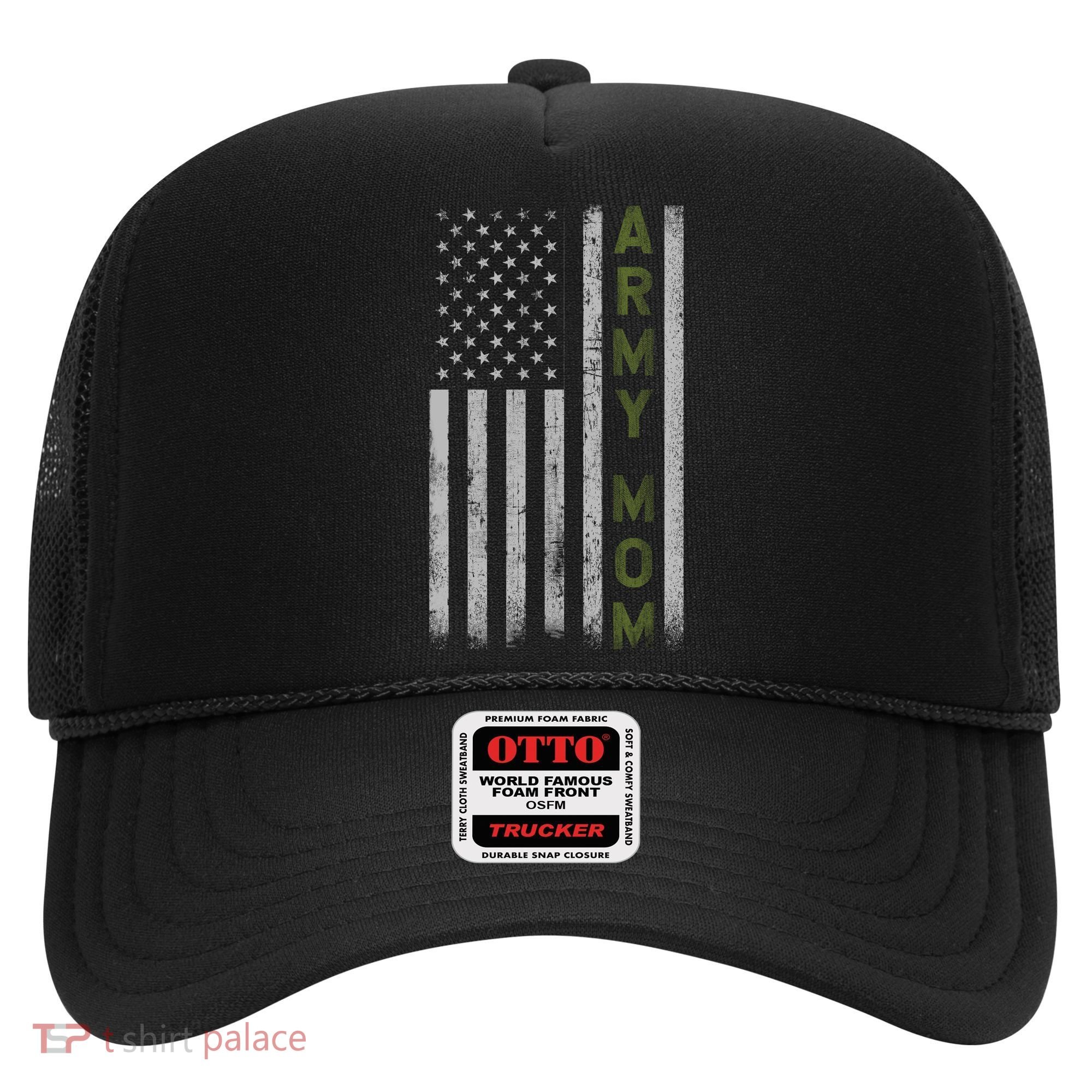 Army Gift Mom Proud Army Mother USA Flag Hat