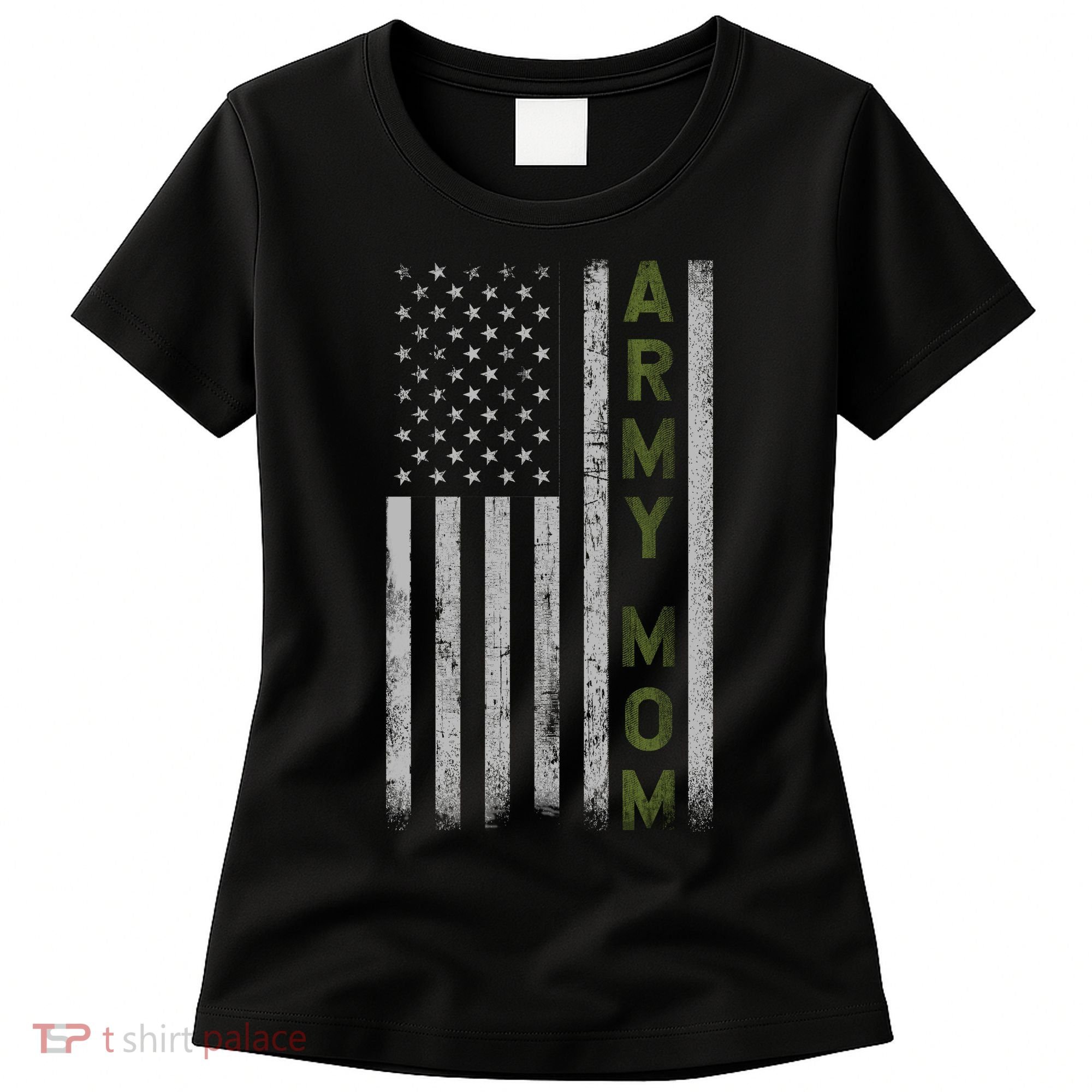 Army Gift Mom Proud Army Mother USA Flag Women's T-Shirt