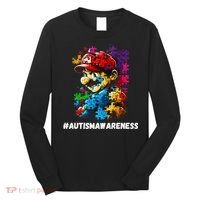 Autism Gamer Navigating Autism , Autism Mom Dad Gaming Long Sleeve Shirt thumb 0