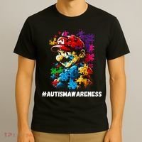 Autism Gamer Navigating Autism , Autism Mom Dad Gaming T-Shirt thumb 3