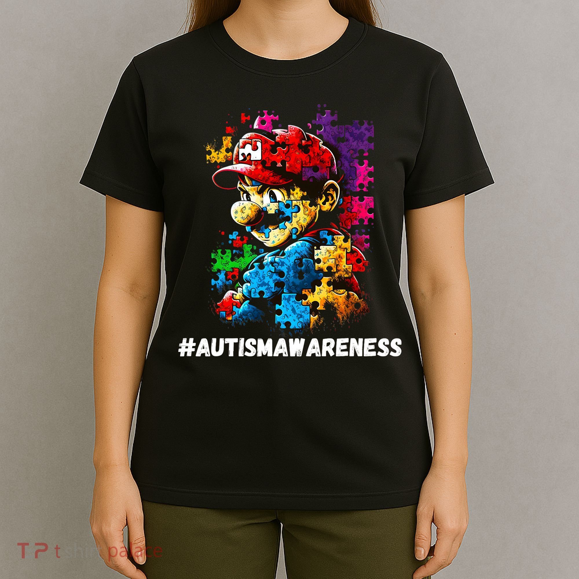 Autism Gamer Navigating Autism , Autism Mom Dad Gaming T-Shirt