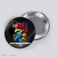 Autism Gamer Navigating Autism , Autism Mom Dad Gaming Button thumb 0