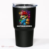 Autism Gamer Navigating Autism , Autism Mom Dad Gaming Tumbler thumb 0