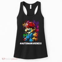 Autism Gamer Navigating Autism , Autism Mom Dad Gaming Women's Tank Top thumb 0