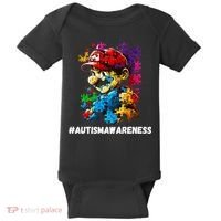 Autism Gamer Navigating Autism , Autism Mom Dad Gaming Baby Bodysuit thumb 0