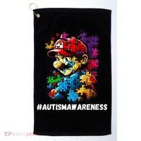 Autism Gamer Navigating Autism , Autism Mom Dad Gaming Golf Towel thumb 0