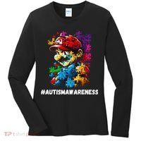 Autism Gamer Navigating Autism , Autism Mom Dad Gaming Women's Long Sleeve Shirt thumb 0