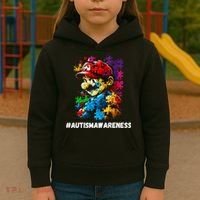 Autism Gamer Navigating Autism , Autism Mom Dad Gaming Kids Hoodie thumb 3
