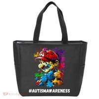 Autism Gamer Navigating Autism , Autism Mom Dad Gaming Tote Bag thumb 0