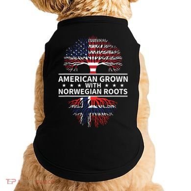 American Grown Norwegian Roots Gift Doggie Tank