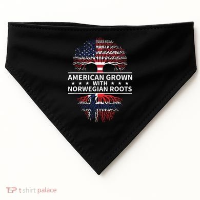 American Grown Norwegian Roots Gift USA-Made Doggie Bandana