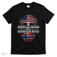 American Grown Norwegian Roots Gift T-Shirt thumb 0