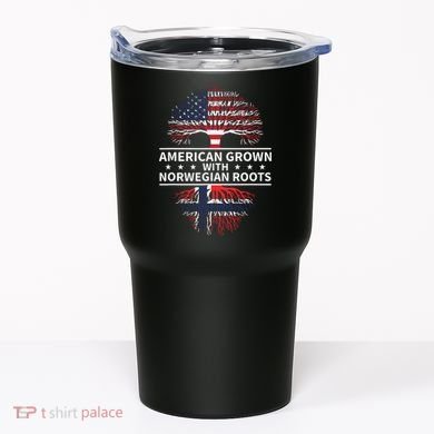 American Grown Norwegian Roots Gift Tumbler