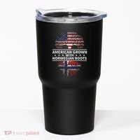 American Grown Norwegian Roots Gift Tumbler thumb 0